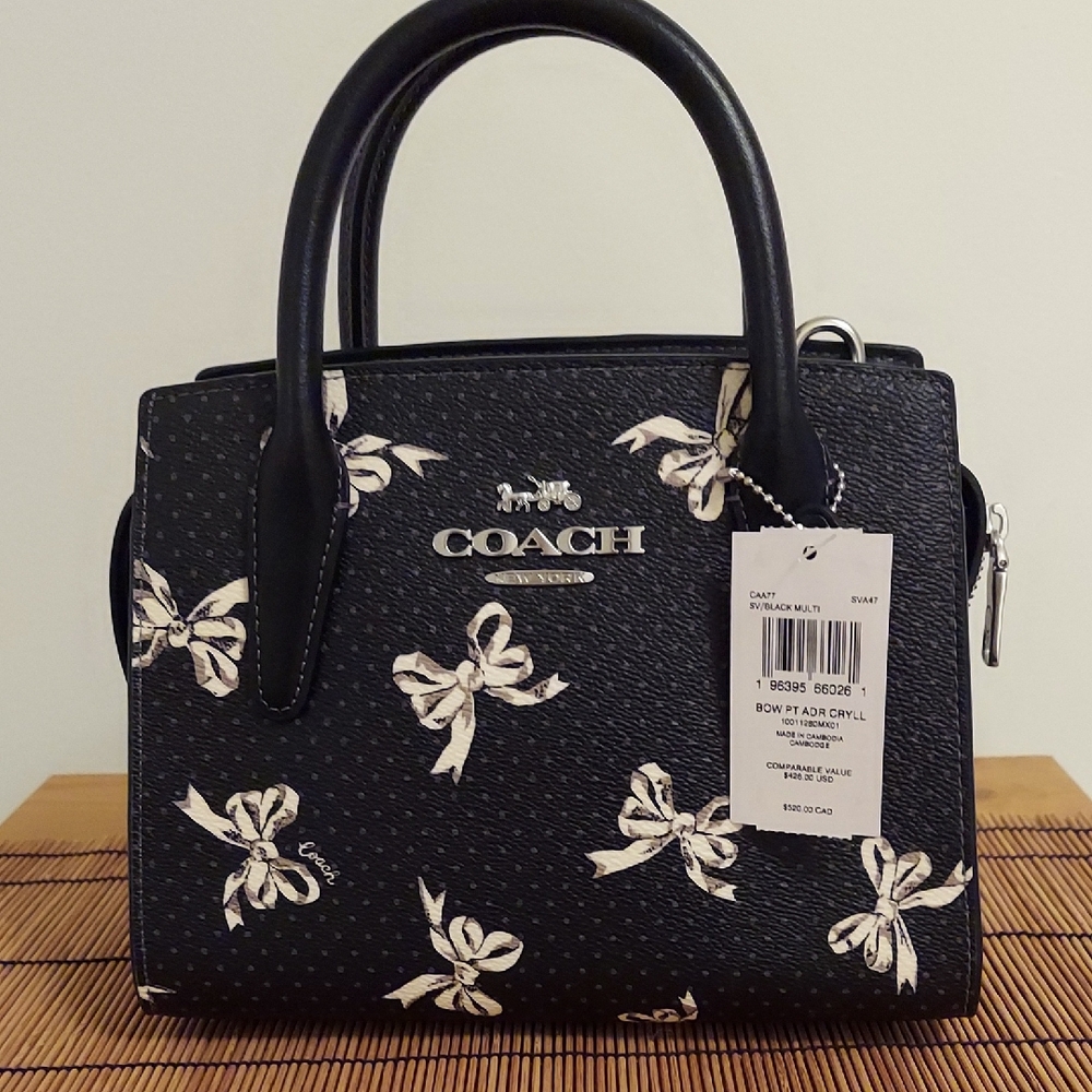 NWT COACH ANDREA CARYALL BAG WITH BOW